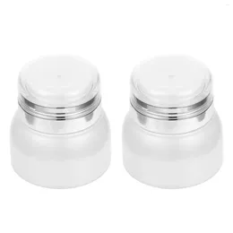 Storage Bottles 2 Pcs Travel Skincare Containers Cream Bottle Pressing Type Multipurpose Lotion Sub Air Pump White