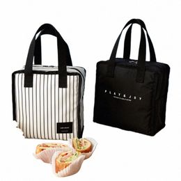 lunch Bag Office Worker Bring Meals Thermal Pouch Child Picnic Beverage Snack Fruit Keep Fresh Handbags Food Bags T3Zo#