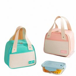insulated Lunch Box Thermal Bag Large Capacity Work Food Delivery Storage Ctainer for Women Cooler Tote Travel Picnic Pouch 03hQ#