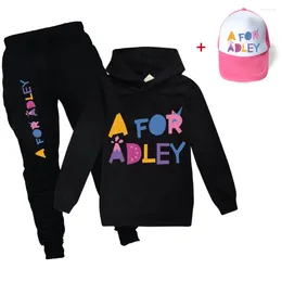 Clothing Sets Boys A For Adley Hooded T Shirt Pants Hats 3pcs Kids Fashion Girls Outfits Teenage School Tracksuit Baby Toddler Tees