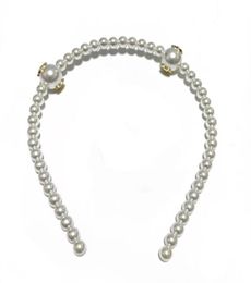 Korean handmade white pearl headbands C hair hoop elegant and simple hair band hairpin for ladies Favourite decoration head orname2051898