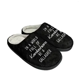 Slippers Shameless In A World Home Cotton Mens Womens Plush Bedroom Casual Keep Warm Shoes Thermal Slipper Customised DIY Shoe