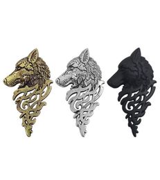 Vintage Wolf Head Brooch Jewellery Upscale Unisex Brooches For Women Men Animal Suit Collar Pin Buckle Collection Broche7555262