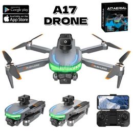 Drones A17 Mini Drone HD ESC Three Camera Brushless Obstacle Avoidance Aerial Photography Aircraft Remote Control Folding Drone 24416