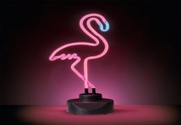 Flamingo Neon Light Desktop Real Glass Bar Sign light design Neon light neon sign sculpture Halloween decor gift7010226