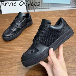 Casual Shoes Classic Unisex Lace Up Flat Thick Soled Sneakers Versatile Mixed Colour Breathable Comfortable Holiday Walking 2024