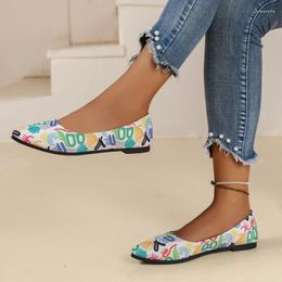 Casual Shoes Fashionable And Lightweight Flat Personalized Graffiti Women's Trendy 2024 Versatile Sports For Women