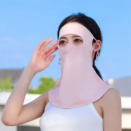 Scarves Silk Bib Summer Sunscreen Mask Veil Face Gini Women Neckline Cover Sun Protection