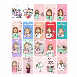 doctor Nurse Women's ID Card Holder Hospital Badge Holders Amusing Girls Card Case for Medicina Pediatria and TENS p9ls#