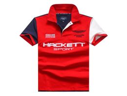 Fashion Men Hackett Polo Shirts Cotton Aston Martin 95 England Design HKT Sport Racing Polos GT PRO Tee TShirt Size M2XL4857936