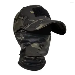Bandanas Cotton Tactical Baseball Caps Set Combination Sweat Absorbing Face Mask Military Camouflage Sun Hats