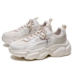 Designerthicker bottom running shoes men women black brown white mens women trainers sports outdoor breathable sneakers size 39-44GAI