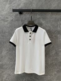 Contrast Polo Short sleeved Top with Polo Collar
