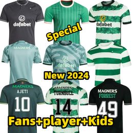 Celts 23 24 KYOGO Football Shirt Fc 2023 2024 European Soccer Jerseys Home Away Third CeLtIC DAIZEN REO McGREGOR 120 Years Hoops Anniversary Irish Origins Men Special