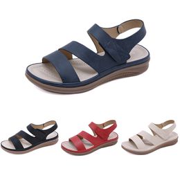 Männer Frauen Designer Sandalen Sommer Beach Slipper Gai Navy Blue Blue Cassic Stil bequeme Frauen im Freien Sneakers Moderutschen