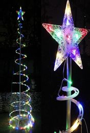 6039 FT Color Changing Christmas LED Spiral Tree Light Xmas New Year Lamp Battery1156793