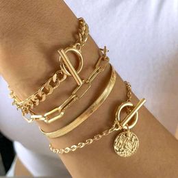 Jewellery Hip Hop Snake Bone Chain Popular Handicraft Set Metal Ot Buckle Bracelet for Women