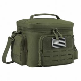 tactical Lunch Box for Men Military Heavy Duty Lunch Bag Work Leakproof Insulated Durable Thermal Cooler Bag Meal Cam Picnic Y7cx#