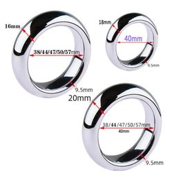 6 Size Metal Cock Ring sexyToys For Men Penis bondage lock Delay Ejaculation Rings Weight Cockring sexy Toys Adults 188963788