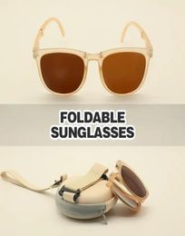 Unisex Foldable Sunglasses Polarised UV400 Classic Style Retro Sun Shades Eyeglasses Folding Sun Glasses Ultra Light Frame wi4303459