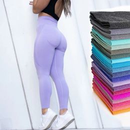 Curve Contour Seamless Leggings Yoga Pants Gym Outfits Workout Clothes Fitness Sport Women Fashion Wear Solid Pink Lilac Stretch 240409