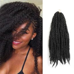 5pcslot Marley Braids Kanekalon Synthetic Braiding Hair Bulk Afro Kinky 18inch Crochet Braids Synthetic Hair Extensions8511091