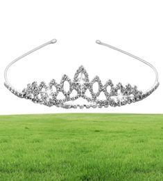 Girls Crowns With Rhinestones Wedding Jewelry Bridal Headpieces Birthday Party Performance Pageant Crystal Tiaras Wedding Accessor3855320