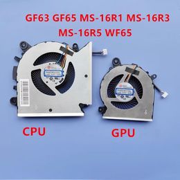 Free shipping for MSI GF63 GF65 MS-16R1/R3/R5 WF65 MS-16W1 W2 laptop fan