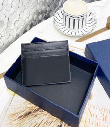 Top quality Leather Holder Fashion handbag purses Men Women039s COIN CARD Holders Black letter printed Mini Wallets Key Purse P1719588