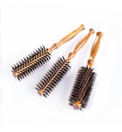 Curly Hair Comb High Quality Wood Handle Natural Boar Bristle Hair Brush Fluffy Comb Hairdressing3906422
