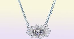 925 Sterling Silver Pendant For Women 14K White Gold GRA VVS1 Moissanite Diamond Necklace Wedding Jewelry213s9358328