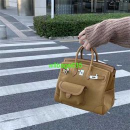 Cargo Totes Bk Cloth Handbag Middle Aged Mom Bag Cargo25 Platinum Bag Genuine Leather Canvas Handbag Large Capacity Womens Small Bag One Shoul have logo HB017J