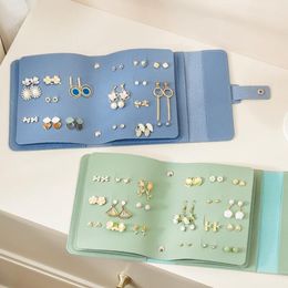 Portable Jewellery Storage Box Organiser Display Travel Jewellery Zipper Case Box Earrings Necklace Rings Jewellery Box