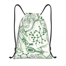 Shopping Bags Germ Science Drawstring Women Men Portable Gym Sports Sackpack Chemistry Lab Tech Storage Backpacks