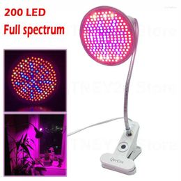 Grow Lights Full Spectrum 200 Led Light Desk Clip Holder Leds Plant Growing Bulb Lamp For Plants Vegs Hydroponic System Greenhouse U26