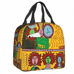 yayoi Kusama Abstract Art Insulated Lunch Bag for Women Waterproof Thermal Cooler Lunch Box Office Picnic Travel Food Tote Bags 66qP#