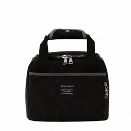 denuoniss Waterproof Insulated Lunch Bags Oxford Travel Necary Picnic Pouch Unisex Thermal Dinner Box Food Case R2VE#