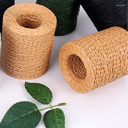 Decorative Flowers Paper Wrapped Wire Rattan Bundled Bouquet Tie Flower Shop Rope Package Handmade DIY Material Family Gift Home Supplies