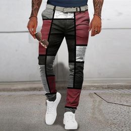 Men's Pants Chequered Fashion Europe And The United States Style Business Casual Travel Slim Comfortable Versatile