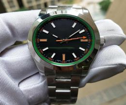 2 Colors Men Watch Green Sapphire Glass Super Luminous Factory V5 Version 116400 Stainless Steel 40mm Automatic Movement Watches3817729