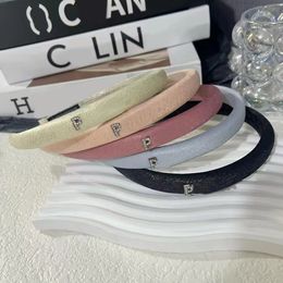 Good Sell Crystal Designer Letter Headbands Hair Bands Women Girl Fashion 4Styles Elastic Headband Sports Fitness Headwraps Hairs Accessory