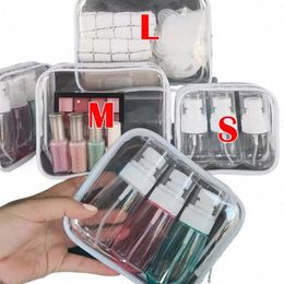 pvc Transparent Waterproof Makeup Bag Small Large Clear Cosmetic Bags Portable Travel Toiletry W Organiser Case Storage Pouch f8uq#