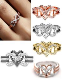 Wedding Rings Titanium Stainless Steel Men 2021 Fashion Love Heart Women Engagement Jewellery Elegant Bridal Ring Drop G57418639