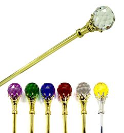 Scepter Glass Crystal Ball Three Dimenshional Pageant Bridal Beauty Queen Winner Cosplay Party Accessories Sweet Heart Angle Scept7438028