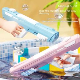 Gun Toys Electric Water Gun Toys Bursts Childrens High-pressure Strong Charging Energy Water Automatic Water Spray Child Gift Hobbies 240416