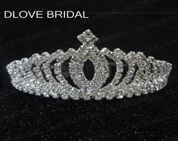 Vintage Crystal Crown Tiara with Comb High Quality Bridal Hair Accessories For Wedding Quinceanera Tiaras Crowns Pageant Rhineston4707089