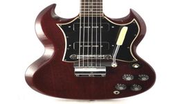 Custom Electric Guitar dark red one piece mahogany body humber pickups wax potted quality guitar5293284