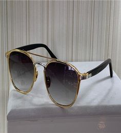 fashion design sunglasses 0012 retro round k gold frame trend avantgarde style protection eyewear top quality with box6852009