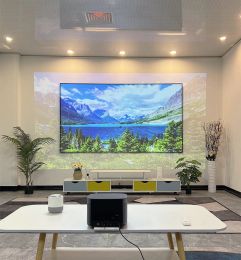ALR screen 120 inch Narrow Fixed Frame Projection screen Black Crystal Ambient Light Rejecting screen for Long Throw Projector