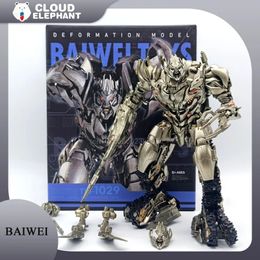 BAIWEI Megatank TW1029 Transformation TW-1028 Movie Metal Coating Ko Ss13 KO SS56 Action Figure Collection Robot Ornament Gifts 240408